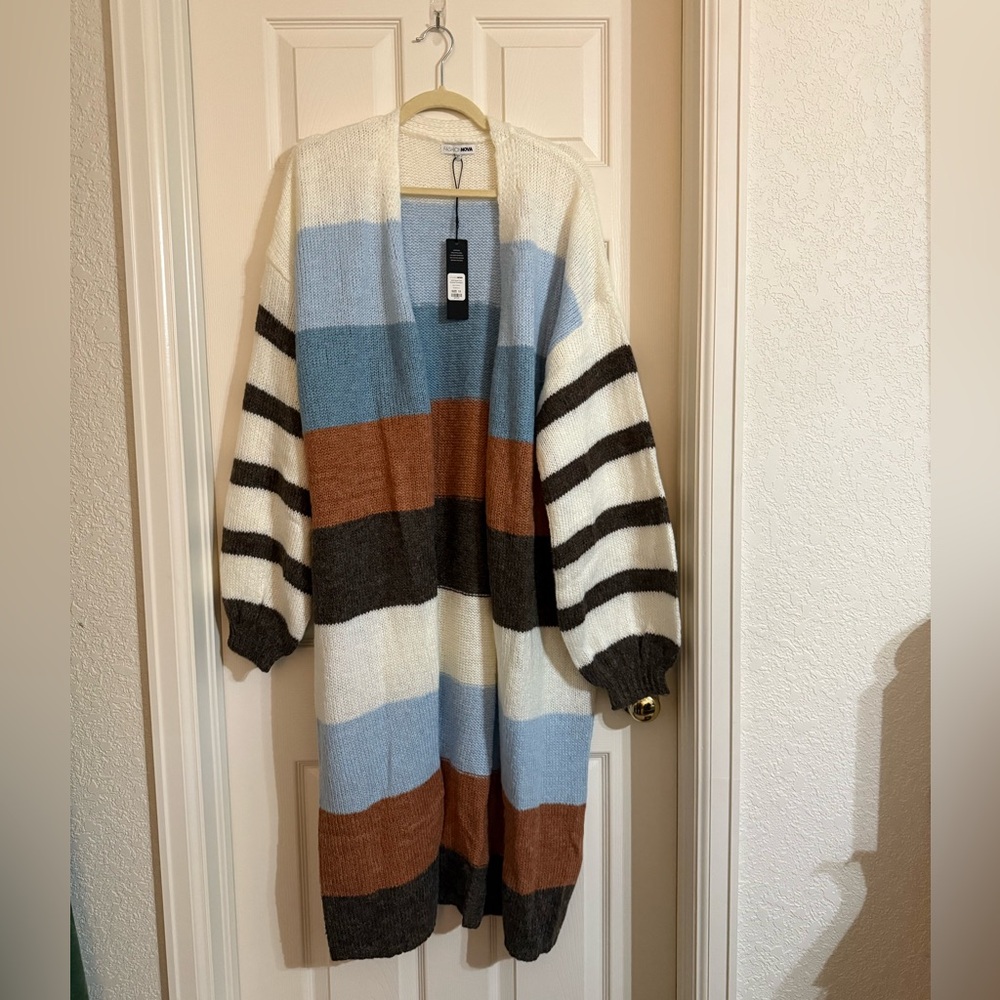 Fashion Nova Colorblock Cardigan